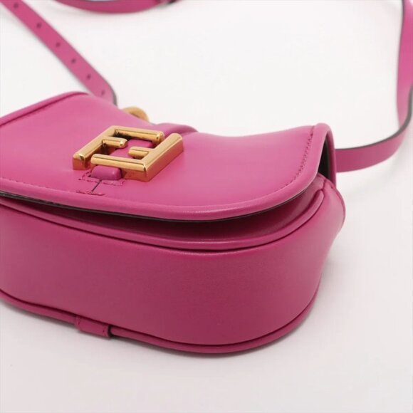 Fendi C'mon Nano Leather Shoulder bag Pink 7AS219 - Picture 3 of 9